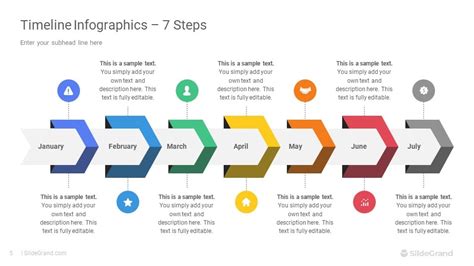 7 Steps Timeline Infographics Powerpoint Template Designs Slidegrand