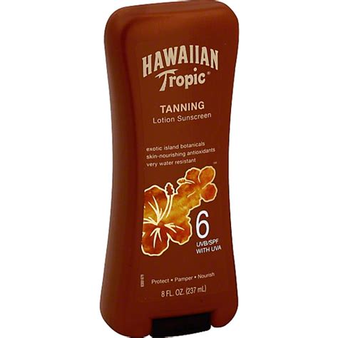 Hawaiian Tropic Sunscreen Lotion Tanning Spf 6 Health And Personal