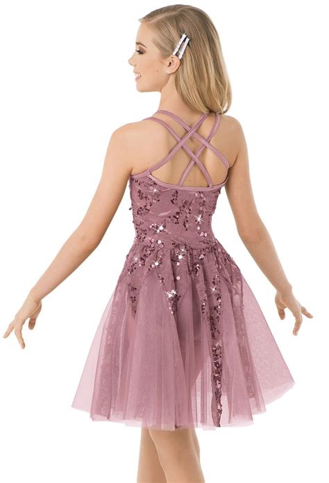 Weissman® Sequin Lace Cami Dress W Tulle Skirt Lyrical Dresses Weissman Dance Costumes