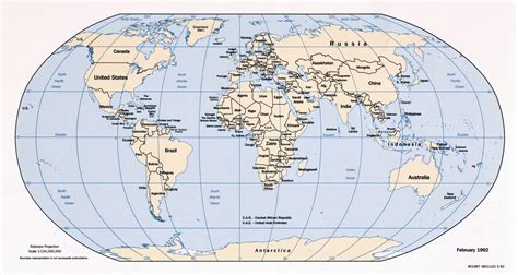 Mapa Político A Gran Escala Del Mundo 1992 Mundo Mapas Del Mundo