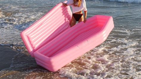 Forget Unicorns — You Need This Millennial Pink Coffin Pool