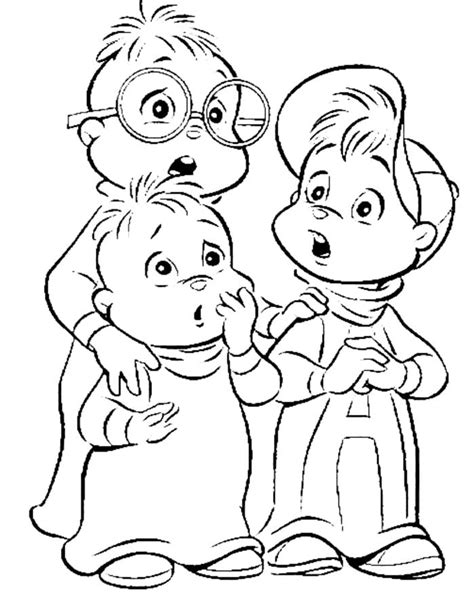 Coloring Pages Alvin And The Chipmunks Printable For Kids And Adults Free