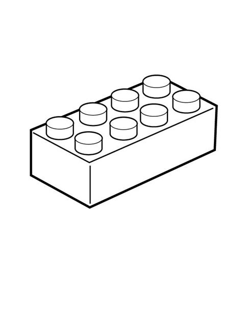 Lego Block Outline Lego Coloring Pages Lego Coloring Lego Blocks