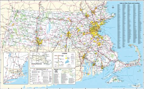 United States Printable Map Printable Map Of New England Usa