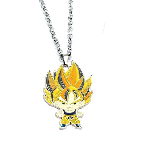 Dragon Ball Z Necklace Super Saiyan Son Goku Pendant Fashion Link Chain