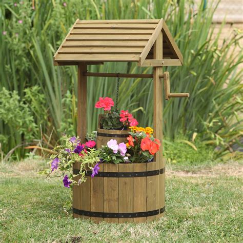 Woodland Wishing Well Planter By Smart Garden ⋆ Garden Universal