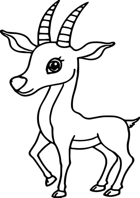 Pronghorns are about three feet tall at the shoulders. Antelope Coloring Page at GetColorings.com | Free ...