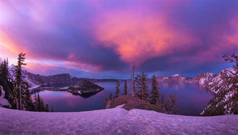 Mountain Lake Sunset Wallpaper