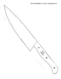The long blade is designed to produce thin, even cuts of meat. DIY Knifemaker's Info Center: Knife Patterns III