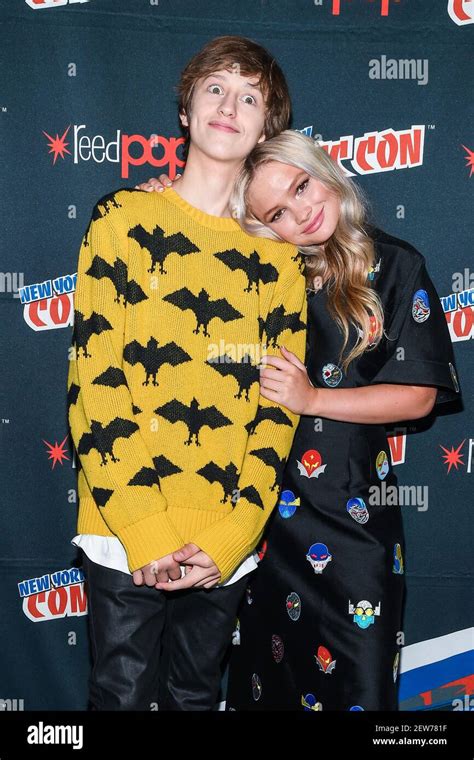 New York October 8 Percy Hynes White And Natalie Alyn Lind Of Foxs