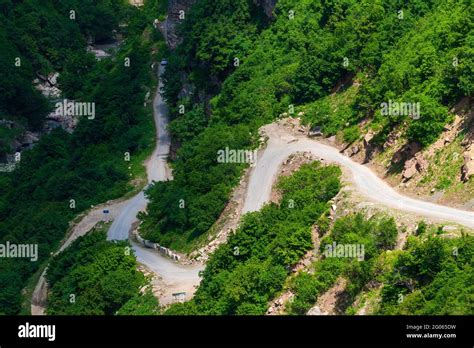 Winding Road In The Mountain Stock Photo Alamy