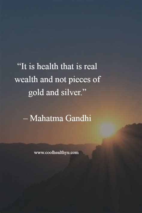 Cool Healthy U Health Is Wealth Quotes Gandhi Quotes Mahatma Gandhi