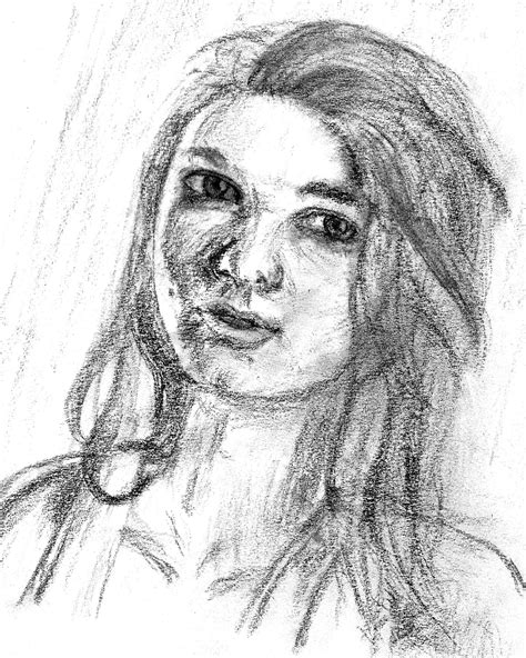 Artstation Learning To Draw Portrait Of A Woman Day 35