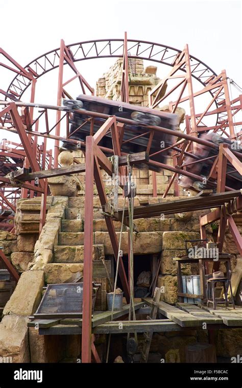 Indiana Jones Temple Of Peril Roller Coaster Ride In Adventureland