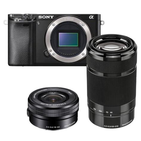 Sony A6000 Zwart 16 50mm 55 210mm Ilce6000ybcec Kamera Express