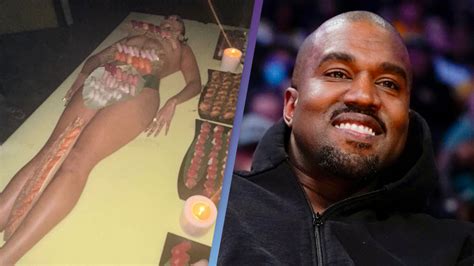 Kanye West Has Sushi Served On Naked Woman For His Th Birthday Party
