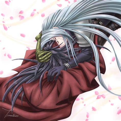 Sephiroth Vincent Valentine Kiss By Timeless3wings On Deviantart