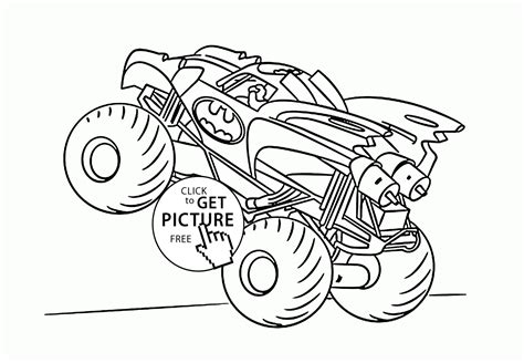 You can download or print these bigfoot truck pictures for your boys. Batman Monster Truck coloring page for kids ...