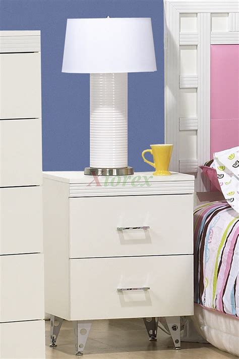 white bedside table life  priscilla  drawer bedside table xiorex