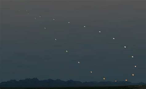 For example 'george ran 200 metres yesterday in the same time that fred ran 100 metres today'. APOD: 2005 July 13 - Analemma of the Moon