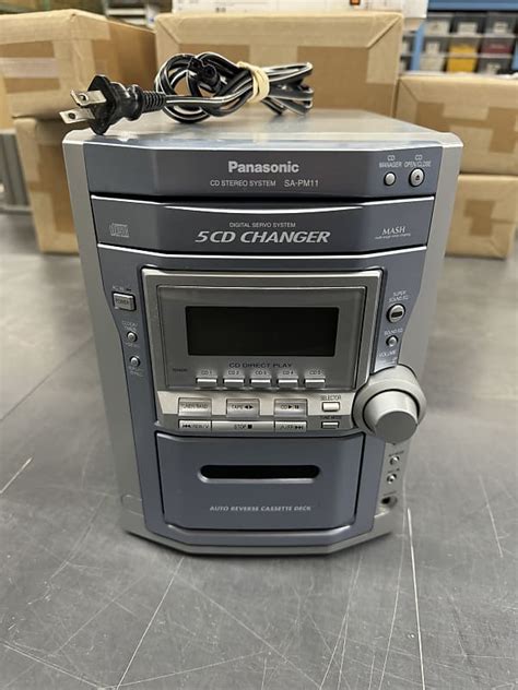Panasonic Sa Pm11 Cd Cassette Player Recorder Stereo Mini Reverb