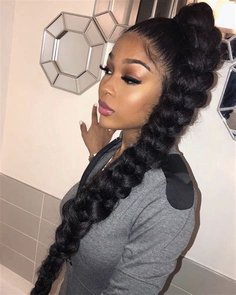 Incredible Weave Ponytail Hairstyles For Black Hair 2018 2022 Nino Alex