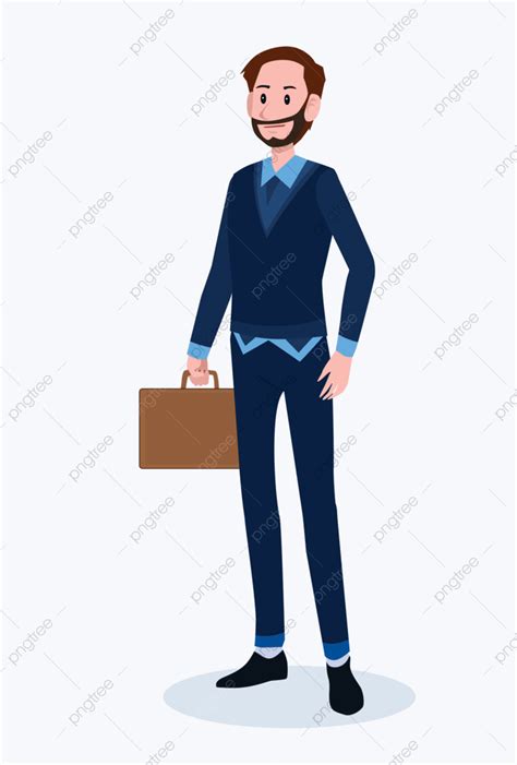 Male Character Set Vector Png Images Male Business Character Vector
