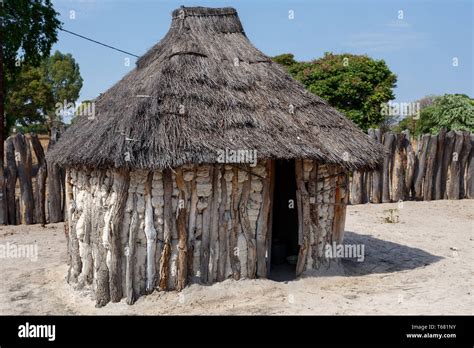 Traditional African Village With Houses Stock Photo Alamy
