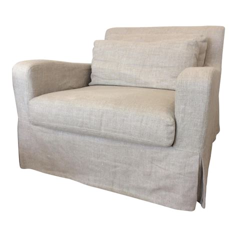Free shipping on selected items. Restoration Hardware Belgian Slope Arm Slipcover Chair ...