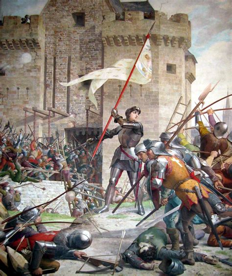 A single ally falls in battle after breaking down the doors of orleans, the people of the city cheer jeanne and her friends for. Jeanne d'Arc at the Siege of Orleans. Hundred Years War ...
