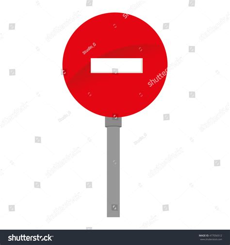 Sign Do Not Enter Traffic Isolated Stock Vector Royalty Free