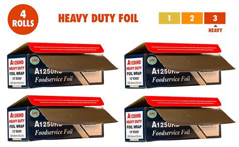 Heavy Duty Aluminum Foil 12 Inches X 500 Feet Commercial Industry