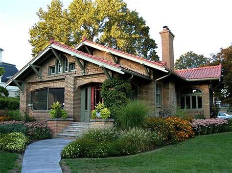 Brick Craftsman Bungalow Style Homes Architecture Plans 93360