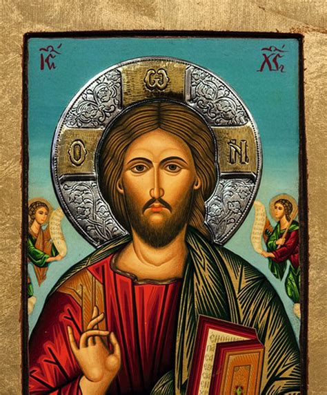 Byzantine Icon Jesus Christ Pantocrator 40x27 cm. Orthodox | Etsy