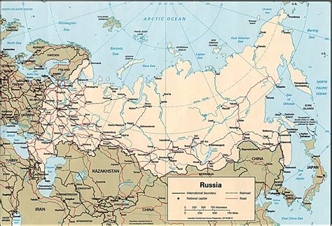 Map Of A Politico De Rusia Mapa Owje Com