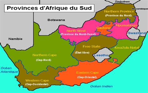 Carte Dafrique Du Sud