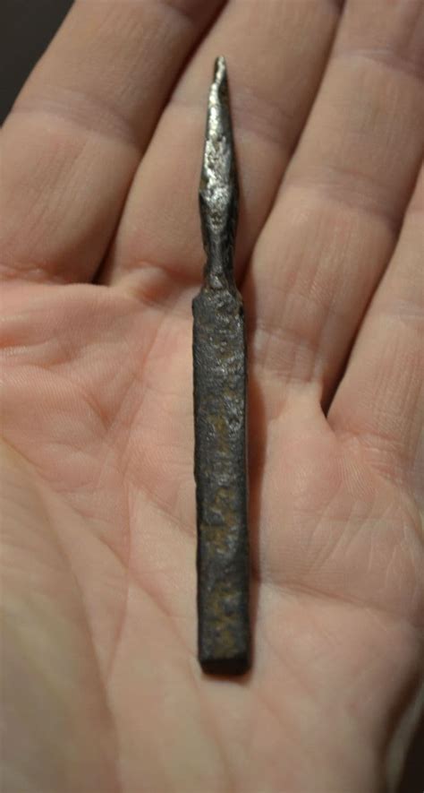 A Large And Excellent Medieval Iron Armour Piercing Arrowhead British