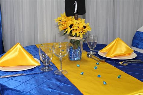Maybe you would like to learn more about one of these? Royal Blue and Sunflower Yellow | Yellow wedding flowers ...