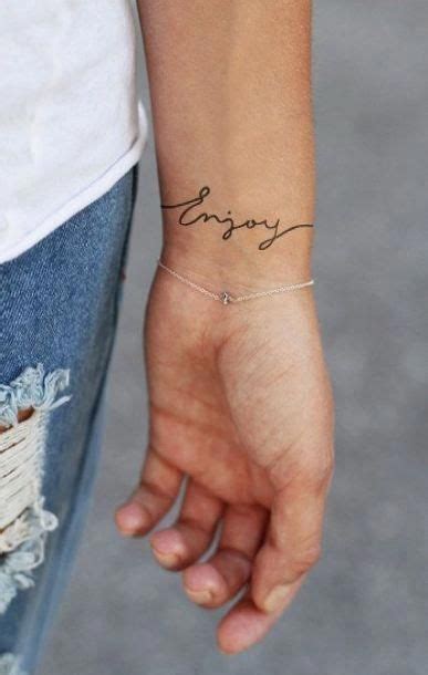 Word Wrist Tattoo Small Wordwristtattooforwomen In 2020 Trendy