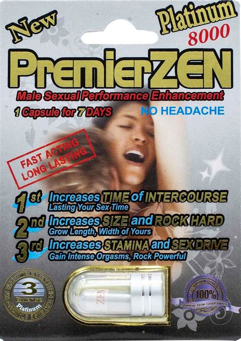 Premier Zen Platinum 8000 Premium Male Sexual Enhancement Pill 6