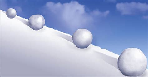 Solved The Following Figure Depicts A Snowball That Grows