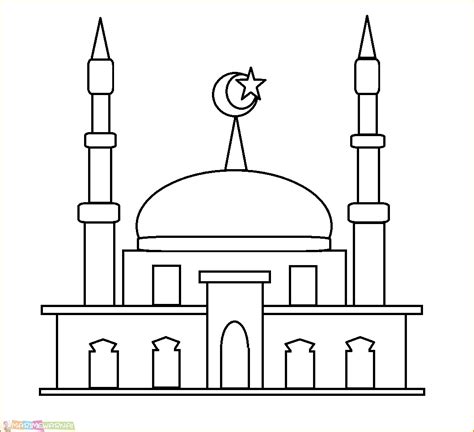 41 Gambar Mewarnai Masjid Nabawi Paling Populer Otosection