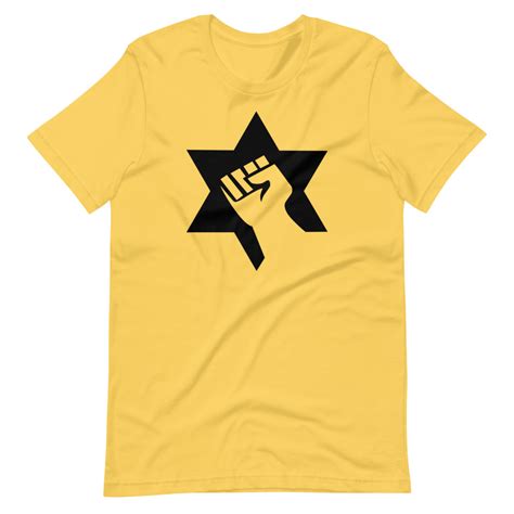 Jewish Defense League Jdl Yellow T Shirt Shalom Shirt