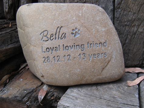 Pet Memorials Engraved Memorial Pet Stones