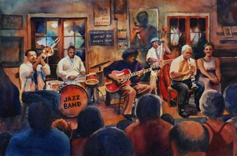 Preservation Hall Jazz Band Watercolor Art Print New Orleans Etsy