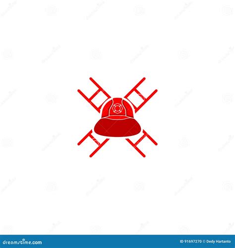 Firefighter Helmet Logo Stock Vector Illustration Of International