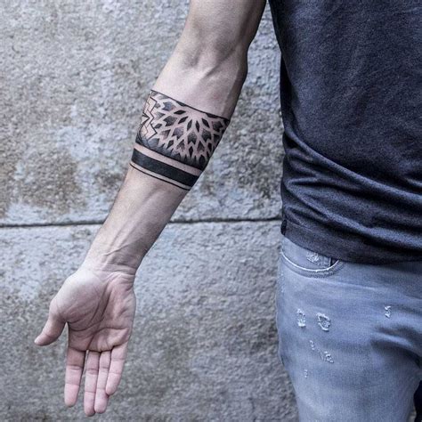 Sacred Geometry Armband Tattoo By Remy B Inked On The Right Forearm