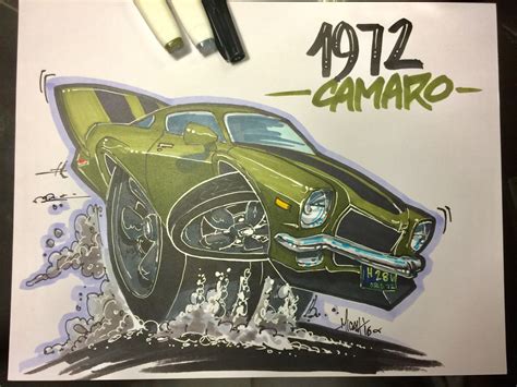 Camaro Cool Car Drawings Car Cartoon Wheel Art