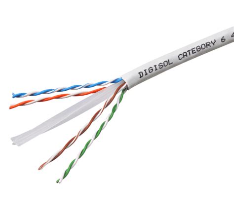 Digisol Channel Scs Solid Cable Cat6 Utp 4 Pair 23 Awg Frpvc Grey