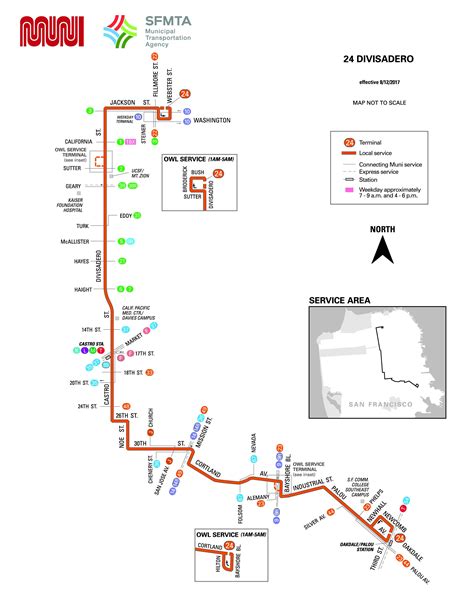 24 Divisadero Bus Route Sf Muni Sf Bay Transit